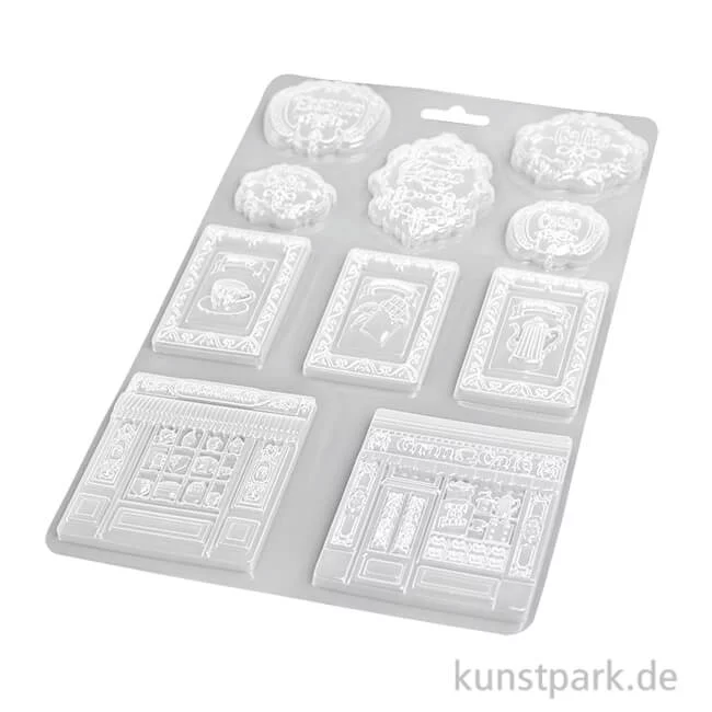 Artikelbild 1 des Artikels “Stamperia Soft Mould (Gießform) - Coffee and Chocolate Plates, A4 “