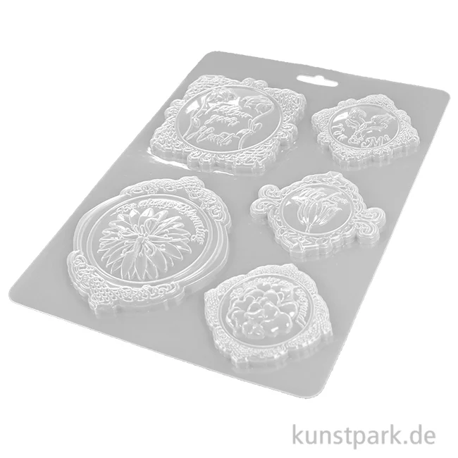 Artikelbild 1 des Artikels “Stamperia Soft Mould (Gießform) - Romantic Garden House Frame, DIN A4 “