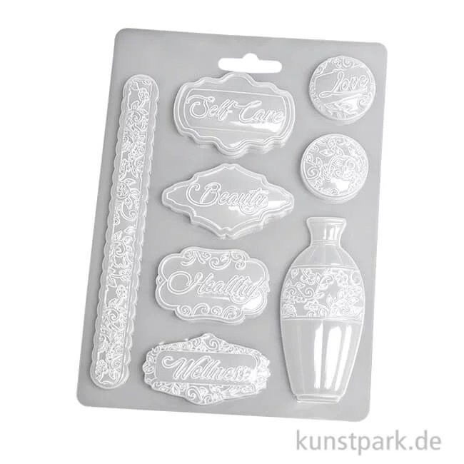 Artikelbild 1 des Artikels “Stamperia Soft Mould (Gießform) - Rose Parfum Plates, DIN A5 “