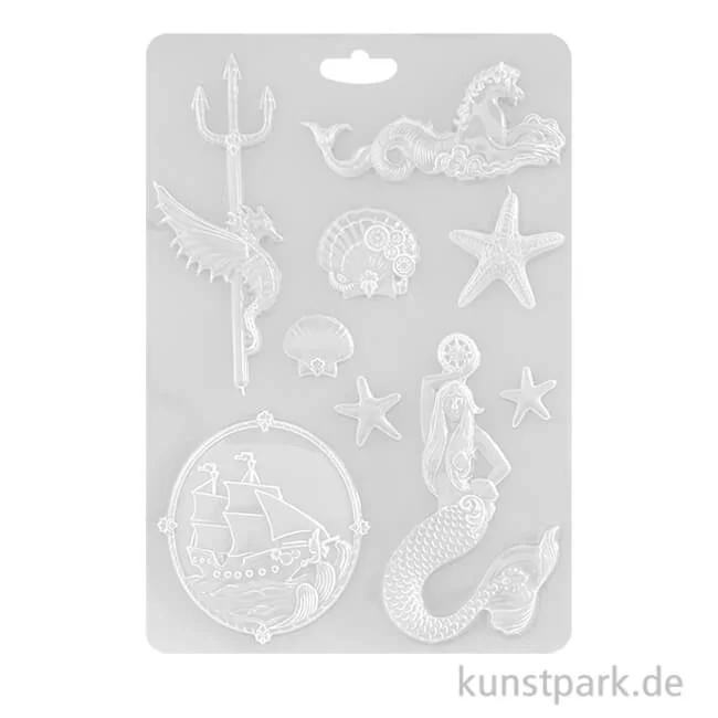 Artikelbild 1 des Artikels “Stamperia Soft Mould (Gießform) - Songs of the Sea Mermaid, A4 “