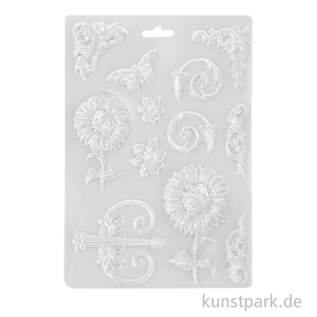 Artikelbild 1 des Artikels “Stamperia Soft Mould (Gießform) - Vagabond Fantasy World Sunflower, A4 “