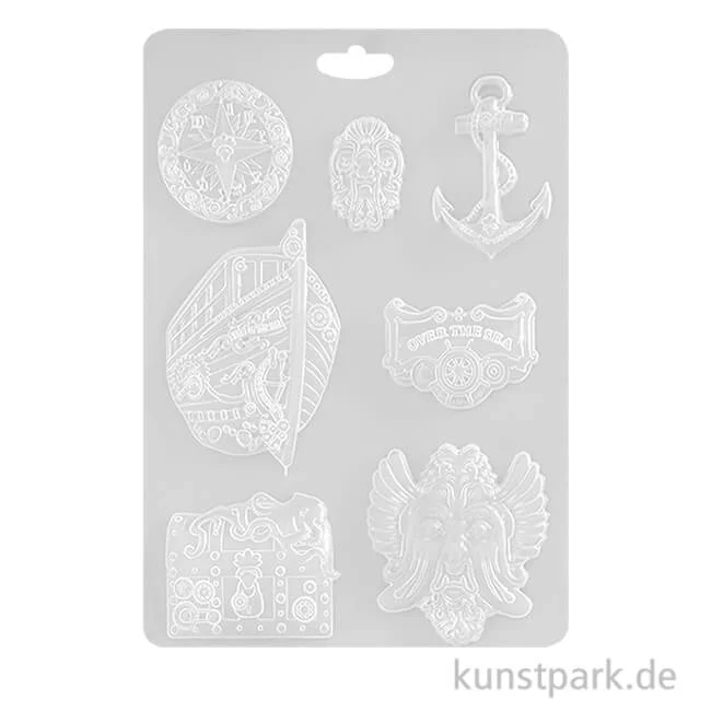 Artikelbild 1 des Artikels “Stamperia Soft Mould (Gießform) - Songs of the Sea Over the Sea, A4 “