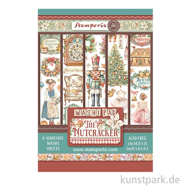 Artikelbild 1 des Artikels “Stamperia Washi Pad - The Nutcracker, 8 Blatt, A5 “