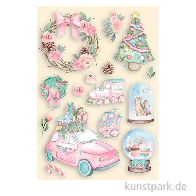 Artikelbild 1 des Artikels “Stamperia Wooden Shapes - Christmas Rose, DIN A6 “