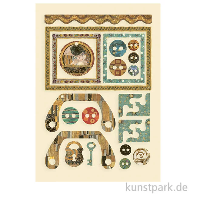 Artikelbild 1 des Artikels “Stamperia Wooden Shapes - Klimt Frames and Buttons, DIN A5 “