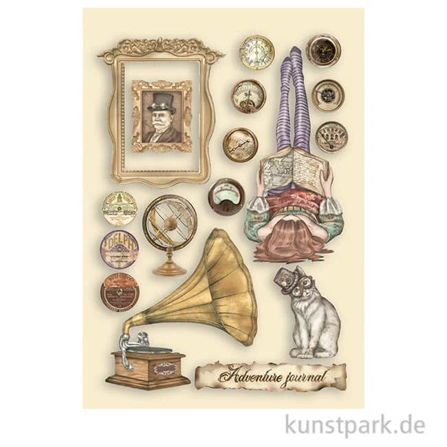 Artikelbild 1 des Artikels “Stamperia Wooden Shapes - Lady Vagabond Lifestyle Cat, DIN A5 “