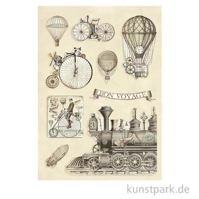 Artikelbild 1 des Artikels “Stamperia Wooden Shapes - Transport, DIN A5 “