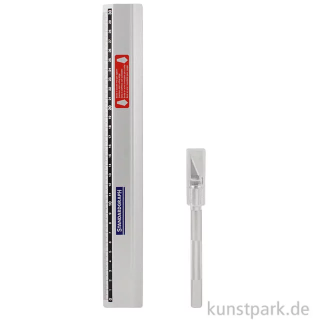 Artikelbild 1 des Artikels “Standardgraph 2-teiliges Schneide-Set mit Cutter und Lineal “