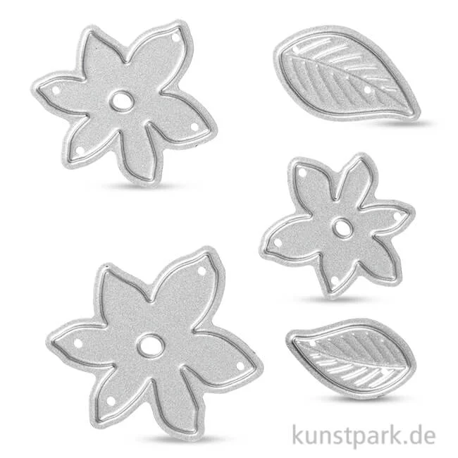 Artikelbild 1 des Artikels “Stanzform - Blüten und Blätter, Größe 5,5x5,1 cm “