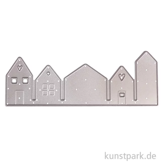 Artikelbild 1 des Artikels “Stanzschablone Häuserreihe, 12,1 x 4,5 cm “