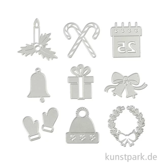 Artikelbild 1 des Artikels “Stanzschablone - Weihnachtsmotive, 17,5x17,2 cm “