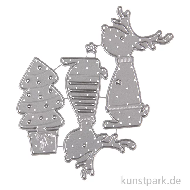 Artikelbild 1 des Artikels “Stanzschablonen Set - Rentierfreunde, 4 Stück “