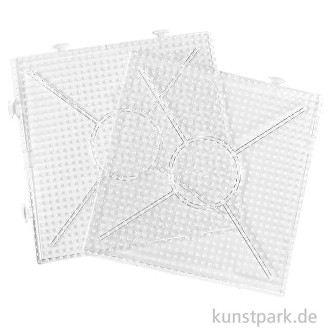 Artikelbild 1 des Artikels “Steckplatte für Bügelperlen, Größe 15x15 cm, 2 Stück “