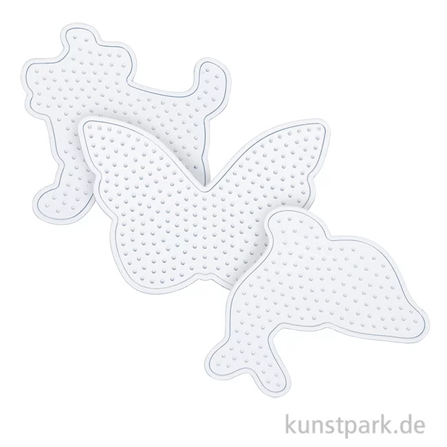 Artikelbild 1 des Artikels “Steckplatten-Set für Bügelperlen - Tierwelt, 3 Stück sortiert “