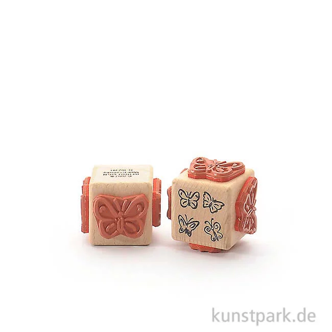 Artikelbild 1 des Artikels “Stempel - 4 Schmetterlinge - Würfel “
