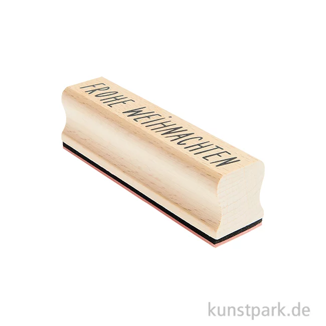 Artikelbild 1 des Artikels “Stempel aus Holz - Frohe Weihnachten, 90 x 25 mm “
