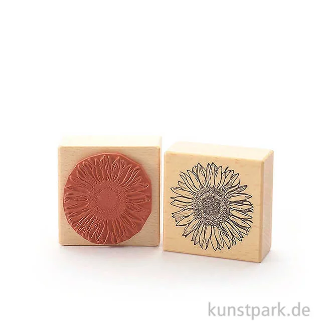 Artikelbild 1 des Artikels “Stempel - Blüte einer Sonnenblume - 6x6 cm “