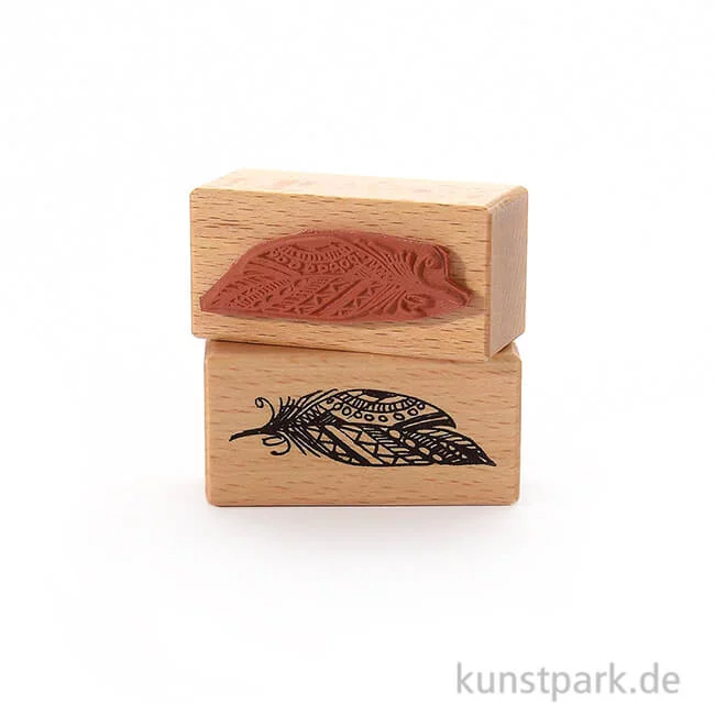 Artikelbild 1 des Artikels “Stempel - Boho-Feder, 3 x 6 cm “