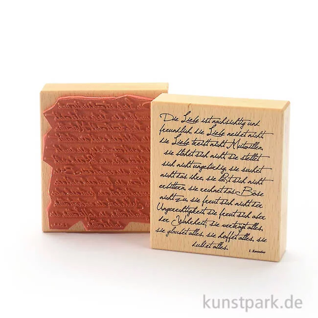 Artikelbild 1 des Artikels “Stempel - Die Liebe ist nachsichtig ... - 9x10 cm “