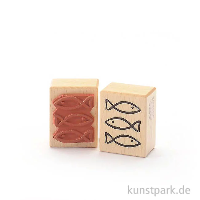 Artikelbild 1 des Artikels “Stempel - Drei Fische - 4x5 cm “