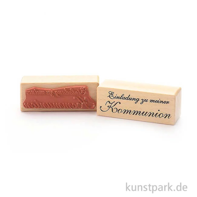 Artikelbild 1 des Artikels “Stempel - Einladung zu meiner Kommunion - 3x8 cm “