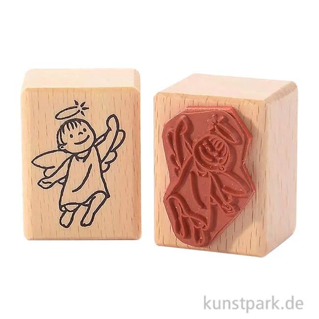 Artikelbild 1 des Artikels “Stempel - Engel hangelt, 3 x 4 cm “