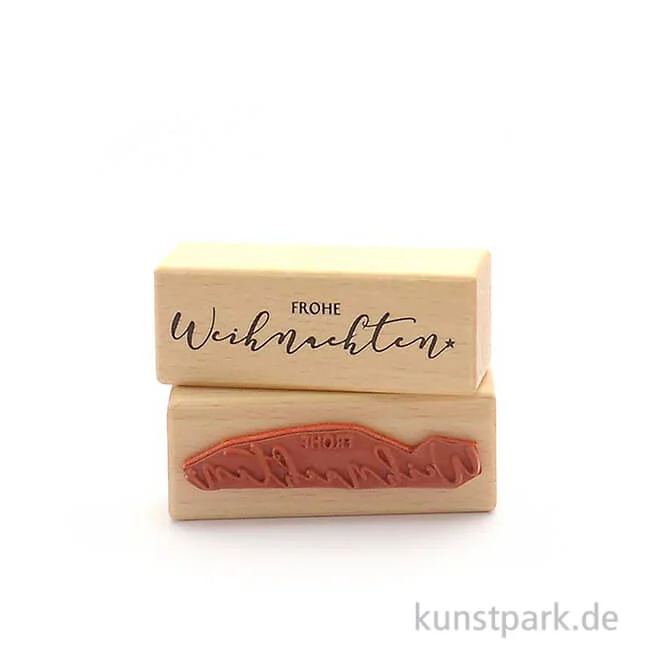 Artikelbild 1 des Artikels “Stempel - Frohe Weihnachten, 3x8 cm “