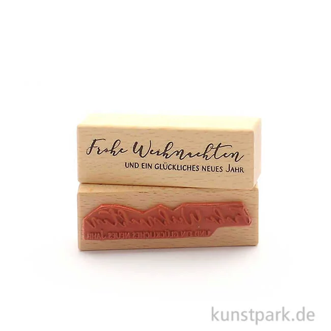 Artikelbild 1 des Artikels “Stempel - Frohe Weihnachten und ein glückliches neues Jahr, 3x9 cm “