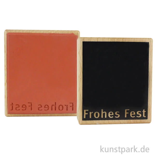 Artikelbild 1 des Artikels “Stempel - Frohes Fest mit Fläche - 7x8 cm “
