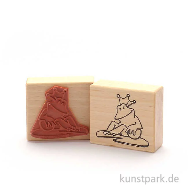 Artikelbild 1 des Artikels “Stempel - Froschkönig mit goldener Kugel, 6x7 cm “