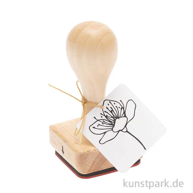 Artikelbild 1 des Artikels “Stempel aus Holz - Kirschblüte, 4 x 4 cm “