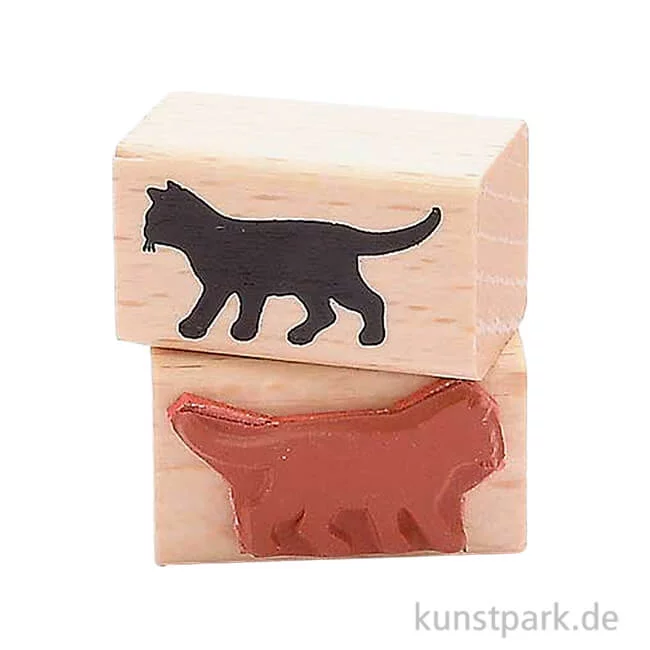 Artikelbild 1 des Artikels “Stempel - Kleine schwarze Katze, 2 x 3,5 cm “
