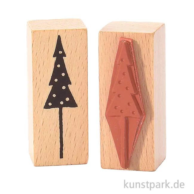 Artikelbild 1 des Artikels “Stempel - Kleiner Tannenbaum mit Kugeln, 2 x 5 cm “