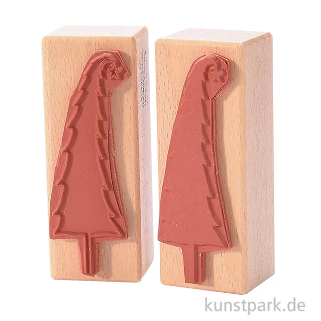 Artikelbild 1 des Artikels “Stempel - Lange Tanne, Fläche + Kontur, 3 x 8 cm, 2 Stück “