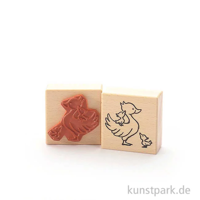 Artikelbild 1 des Artikels “Stempel - Mama Ente mit Küken - 6x6 cm “