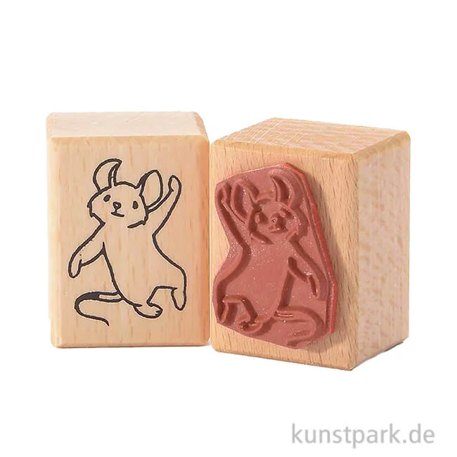 Artikelbild 1 des Artikels “Stempel - Maus hängt an einer Strippe, 3 x 4 cm “