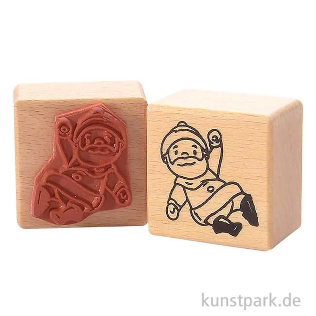 Artikelbild 1 des Artikels “Stempel - Santa Claus hangelt, 4 x 4 cm “