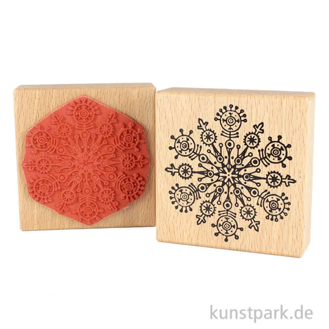 Artikelbild 1 des Artikels “Stempel - Schneeflocken Mandala - 8x8 cm “