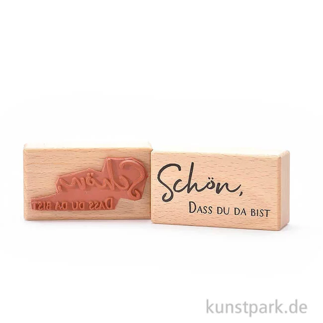 Artikelbild 1 des Artikels “Stempel - Schön, dass Du da bist, 4x7 cm “