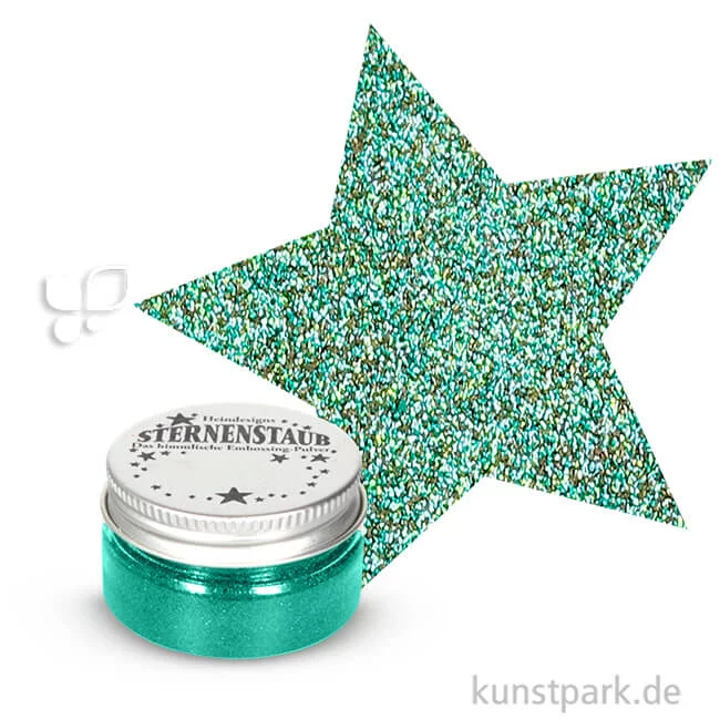 Artikelbild 1 des Artikels “Stempel Sternenstaub Embossing Pulver, 14 ml Dose | Antik Grün“