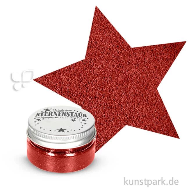 Artikelbild 1 des Artikels “Stempel Sternenstaub Embossing Pulver, 14 ml Dose | Krapprot“