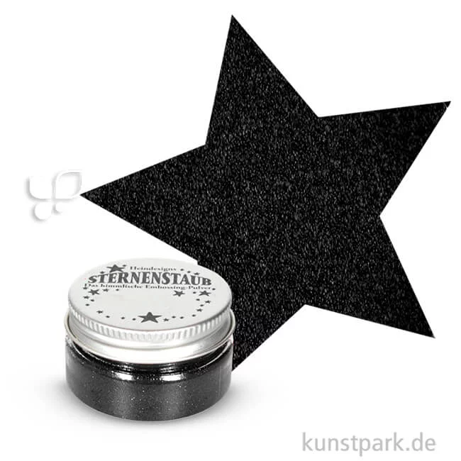 Artikelbild 1 des Artikels “Stempel Sternenstaub Embossing Pulver, 14 ml Dose | Schwarz“