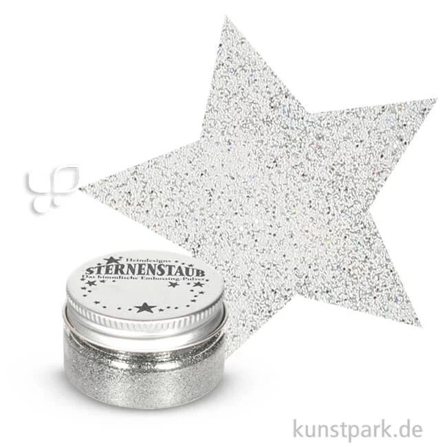 Artikelbild 1 des Artikels “Stempel Sternenstaub Embossing Pulver, 14 ml Dose | Silver Sparkle“