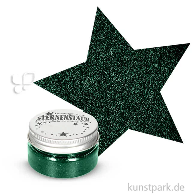 Artikelbild 1 des Artikels “Stempel Sternenstaub Embossing Pulver, 14 ml Dose | Tannengrün“