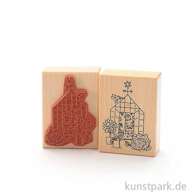 Artikelbild 1 des Artikels “Stempel - Tina - Mädchen im Gewächshaus - 6x8 cm “