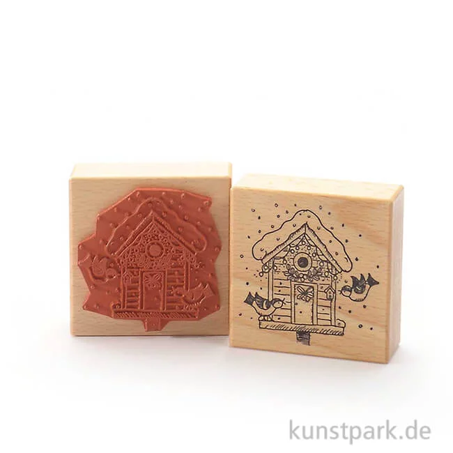 Artikelbild 1 des Artikels “Stempel - Tina - Weihnachtsvogelhäuschen - 7x7 cm “