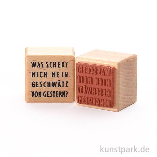 Artikelbild 1 des Artikels “Stempel - Was schert mich mein Geschwätz von gestern, 3 x 3 cm “
