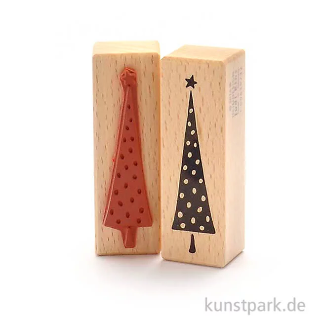 Artikelbild 1 des Artikels “Stempel - Weihnachtsbaum mit Punkten, 3x9 cm “