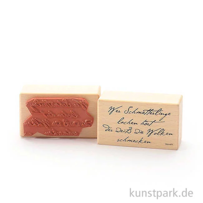 Artikelbild 1 des Artikels “Stempel - Wer Schmetterlinge lachen hört ... - 4x7 cm “
