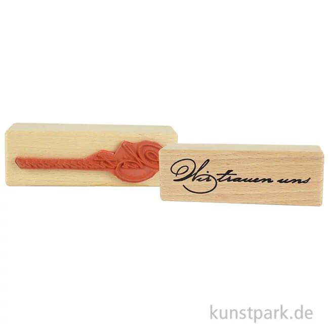 Artikelbild 1 des Artikels “Hochzeitsstempel - Wir trauen uns - 3x9 cm “